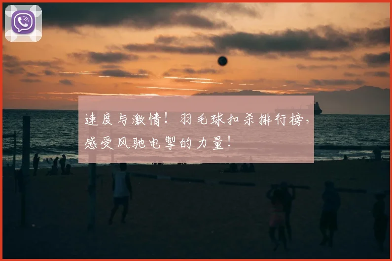 速度与激情！羽毛球扣杀排行榜，感受风驰电掣的力量！